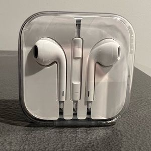 Apple headphones. Earbuds. Wired. NWT. Never used. Non smoking home.
